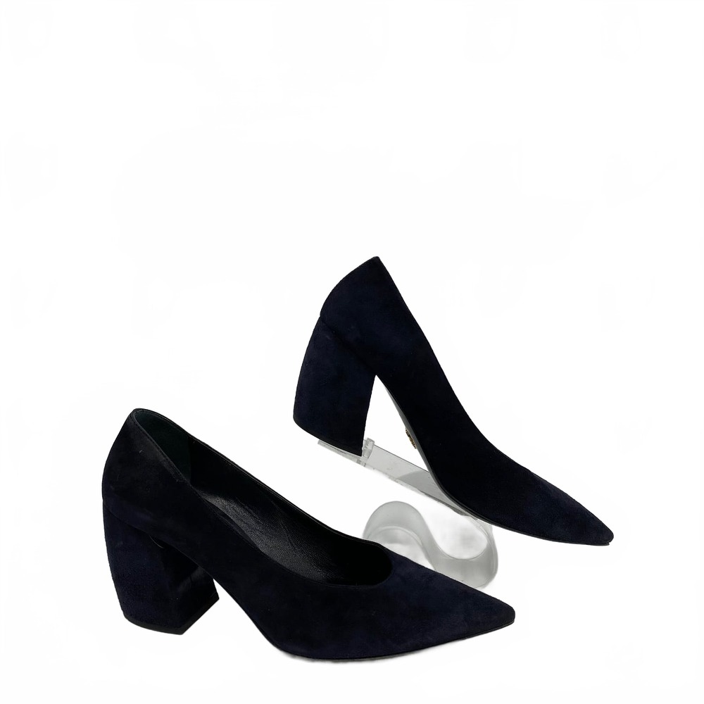 Prada Navy Suede Heels | Women’s 8.5 EU 38.5